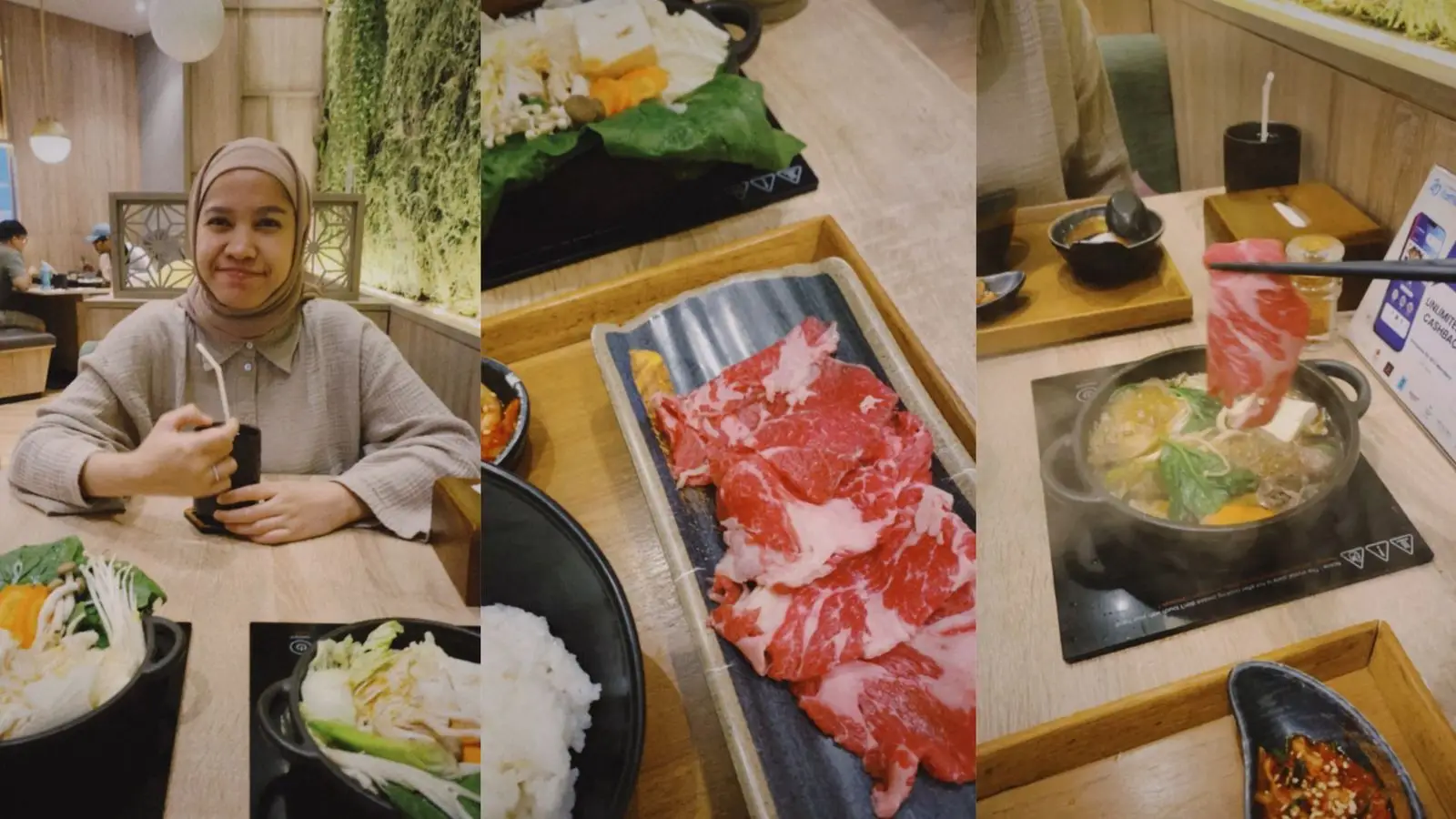 Trissa's enjoying Japanese food at Isshin